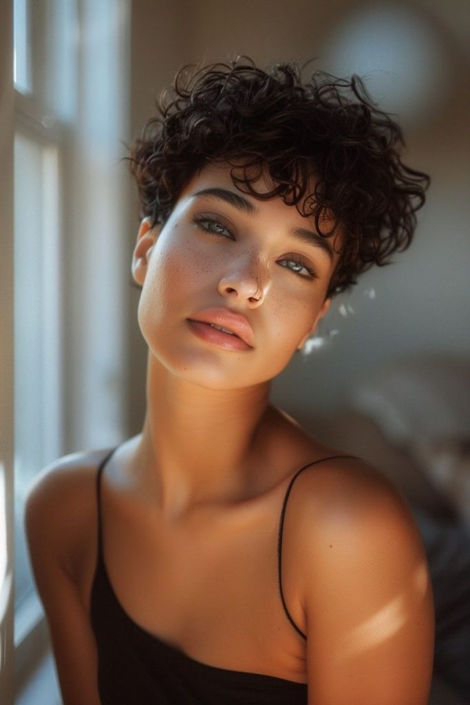Coupe Très Courte pour Cheveux Frisés Coupe Très Courte pour Cheveux Frisés