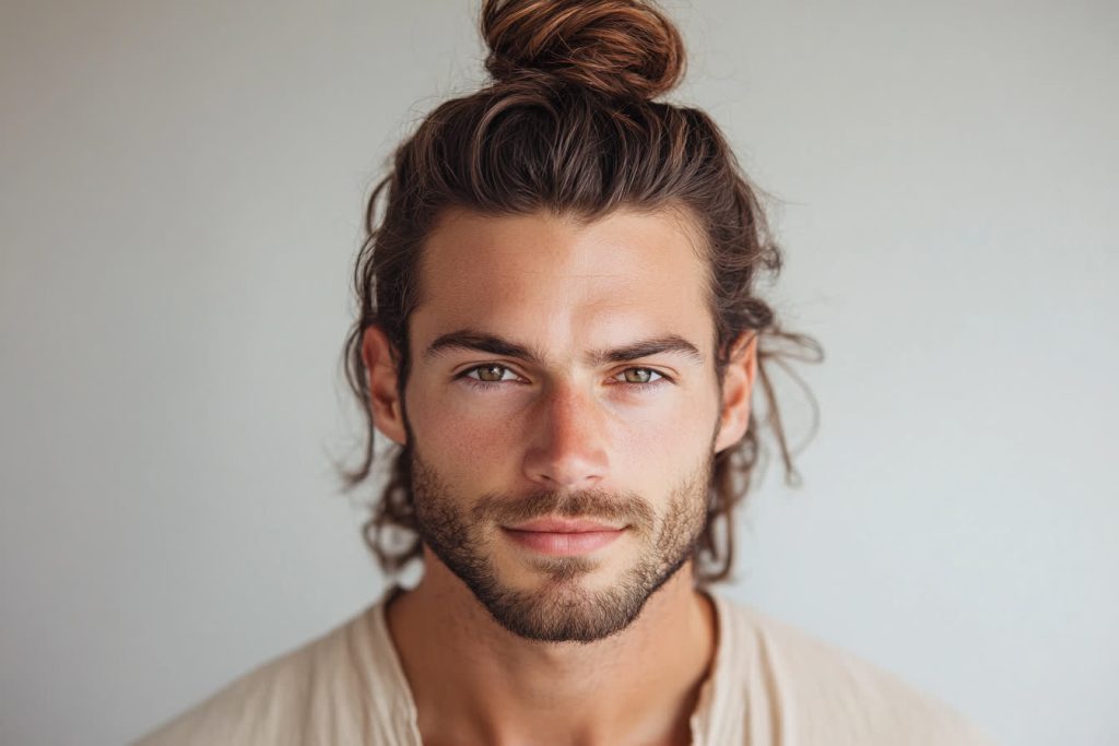 coupe-homme-chignon-degrade