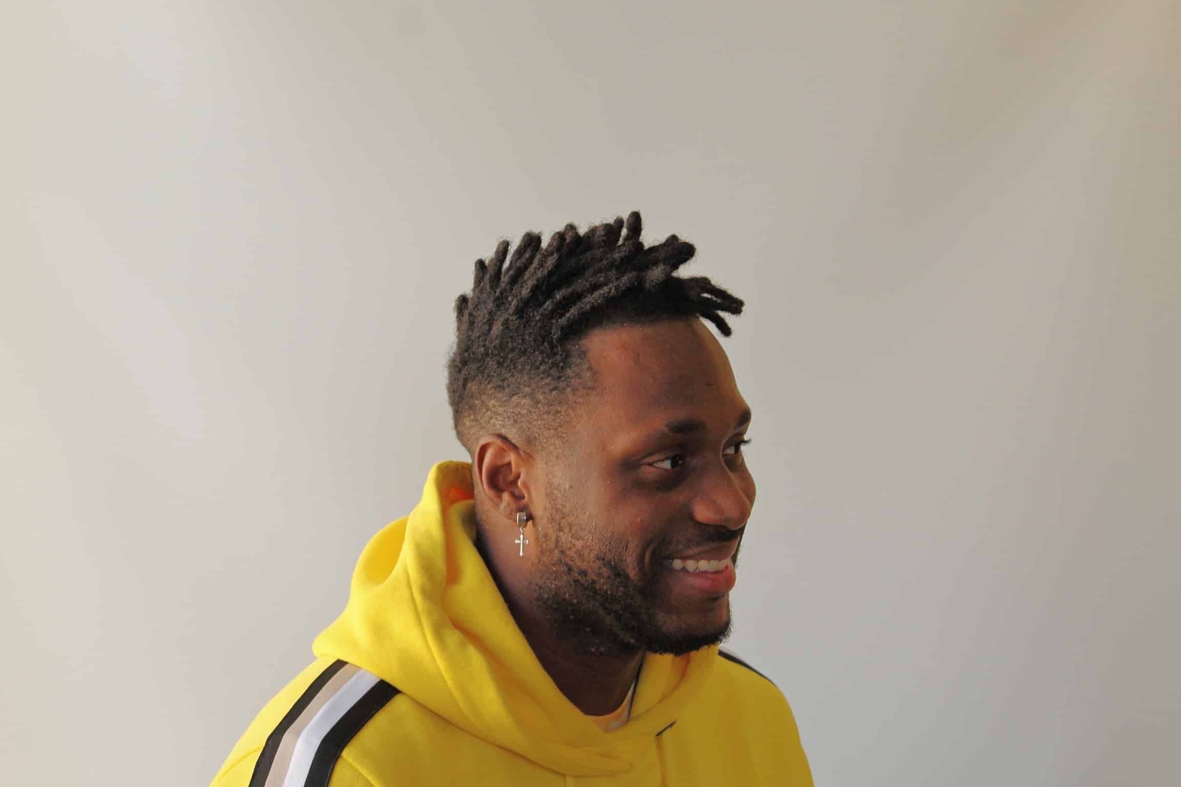 dégradé afro homme