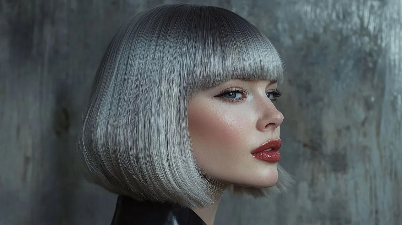 balayage gris sur brune cheveux court balayage gris sur brune cheveux court