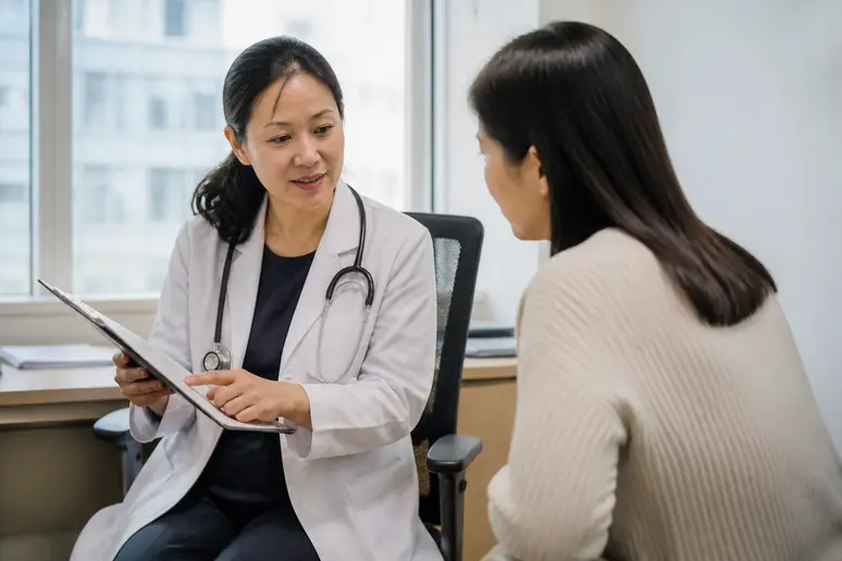 Consultation avec un médecin pour discuter des traitements de la pelade cheveux