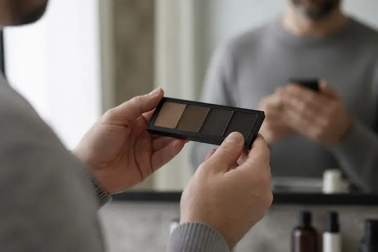 Choix de la nuance parfaite pour une teinture de barbe naturelle et un entretien facile.
